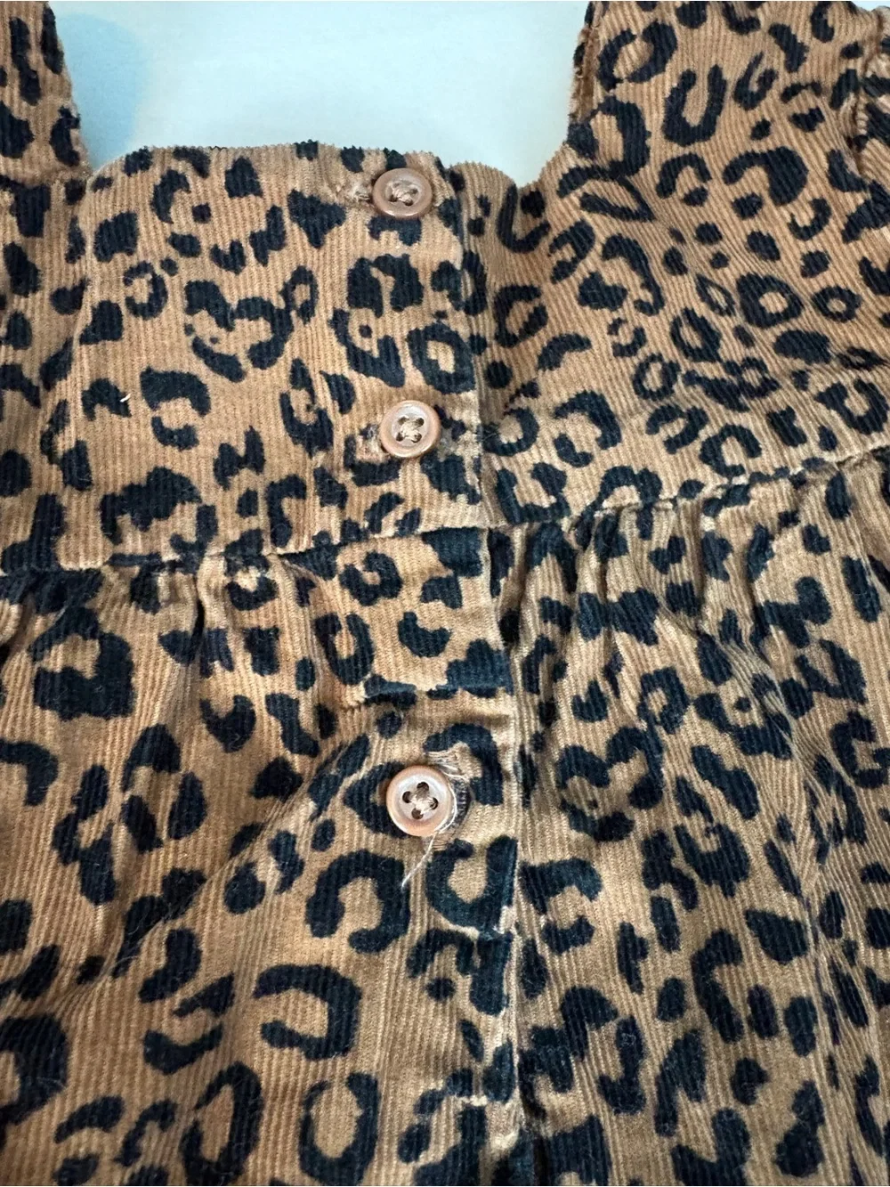 Gap Girl’s Leopard Print Corduroy Dress Size 18-24 Months